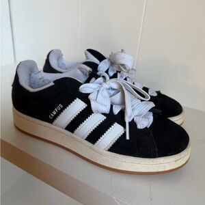 Adidas Campus Black Suede Sneakers